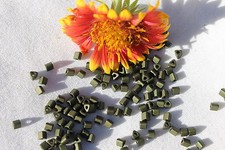 8/0 Triangle Toho Glass Seed Beads 3-Matte-Color Dark Olive 14 grams 617