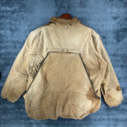 Carhartt Cb906 Mens XL Canvas Blanket Liner Hood Jacket GRUNGE THRASHED DISTRESS - Picture 10 of 10