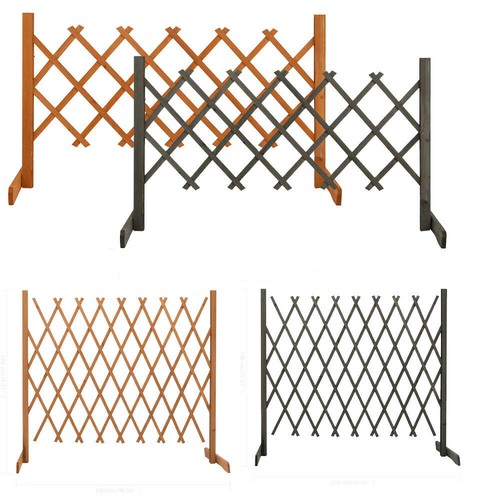 Expanding Wooden Fence Trellis Freestanding Garden Screen Divider Door