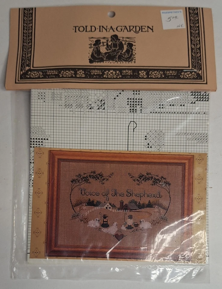 Told in a Garden cross stitch pattern Voice of the Shepherd sheep - Image 2 of 3