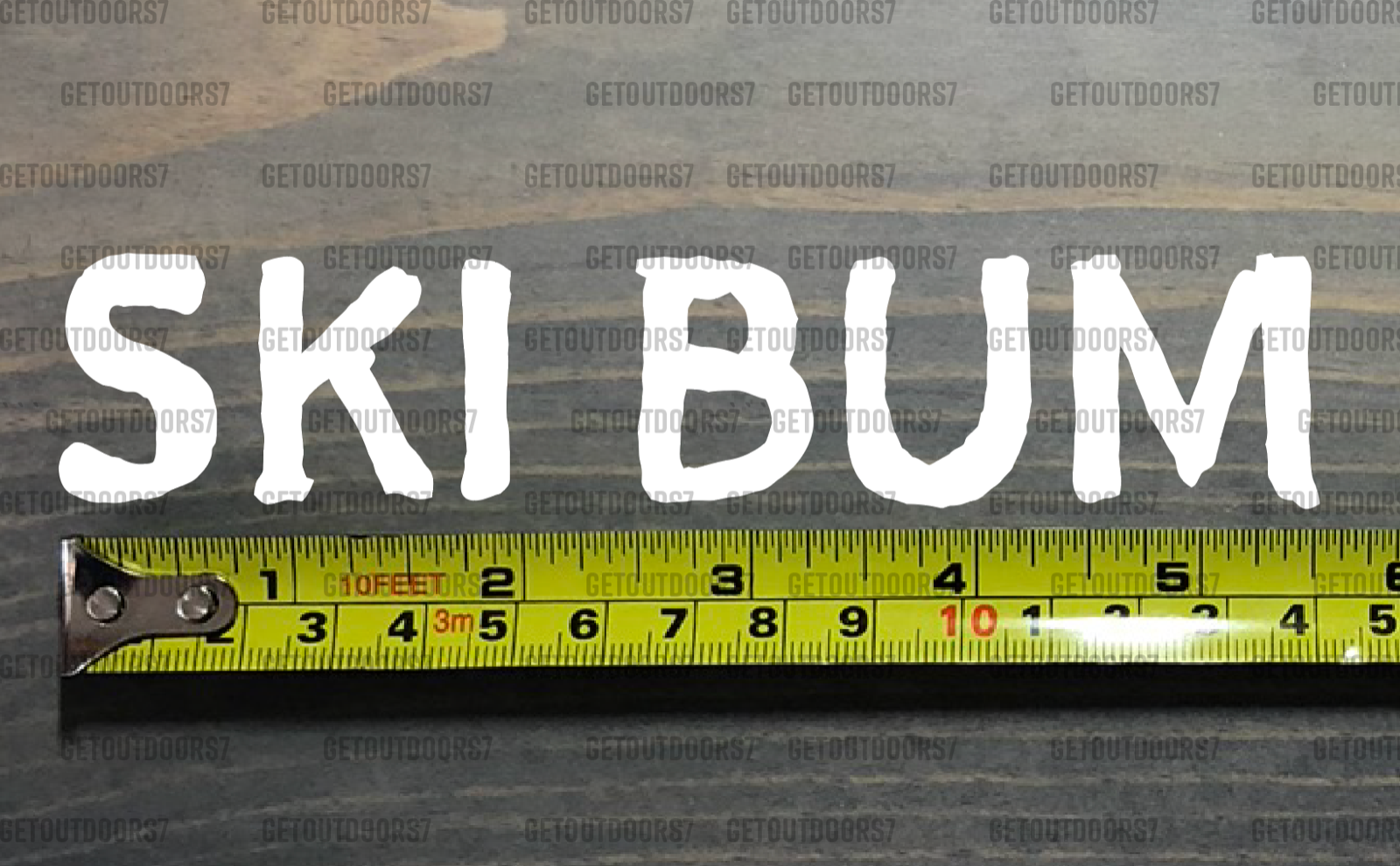 Ski Bum Skier Sticker Decal 5.5" Salomon Rossi Blizzard Skis Die Cut Volkl XO