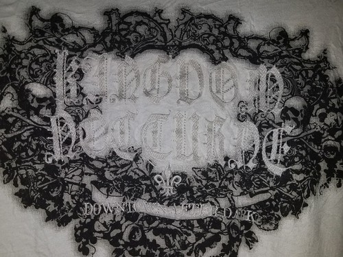 new Express Mens XL white with black writing/designs front and back - Picture 4 of 7