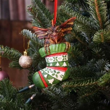 Officially Licensed Gremlins Mohawk Stripe Stocking Hanging Ornament 5"