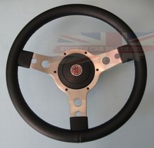 New 13 Leather Steering Wheel Adaptor Mga Mg Midget 1964-1967 Mgb 1963-1967 New 13 Leather Steering Wheel Adaptor Mga Mg Midget 1964-1967 Mgb 1963-1967