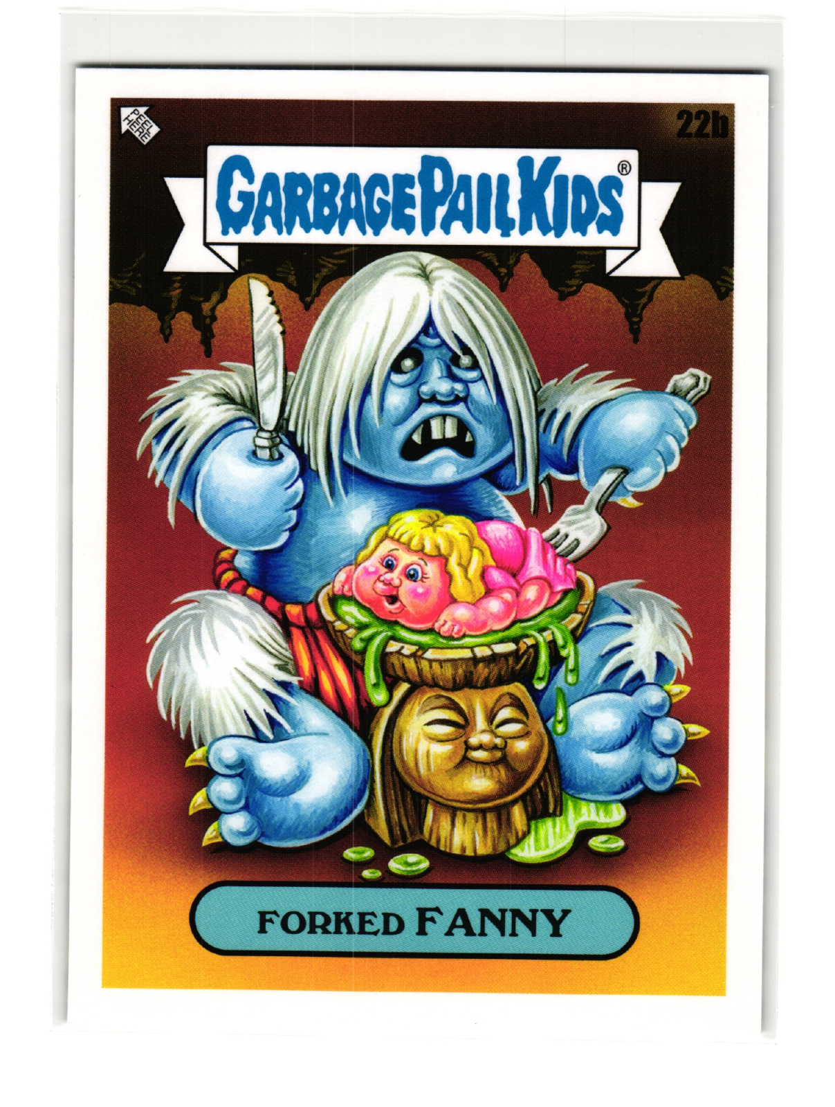 Forked Fanny 2023 Garbage Pail Kids InterGoolactic Mayhem Parody Card 22b
