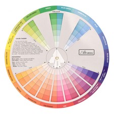 Colour Wheel Paint Mixing Guide Art Painting Artist Chart Wheel Color Board