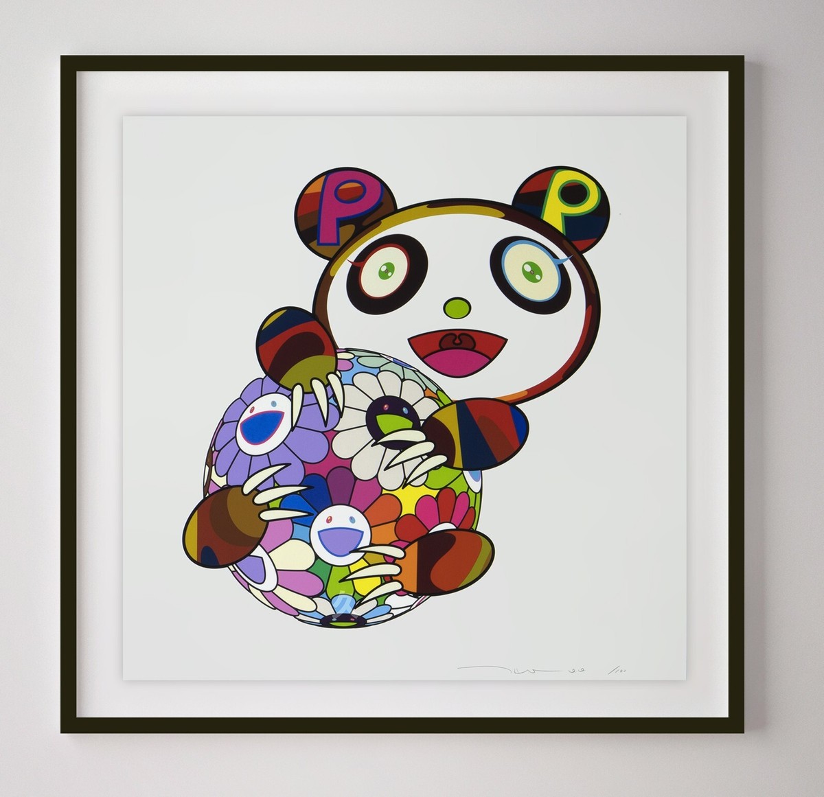 \"Murakami Panda Parent and Cub\" Mサイズ Takashi Murakami Panda Parent and Child Plush Toy Kaikai
