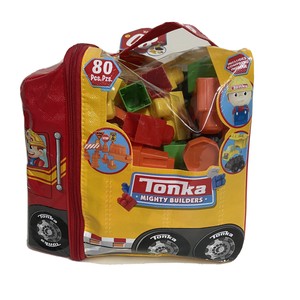 tonka mighty builders deluxe construction tire case set