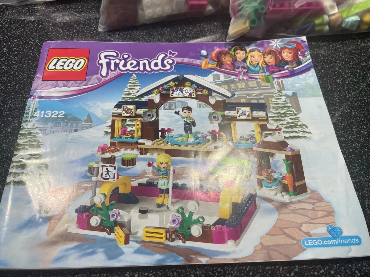 LEGO FRIENDS 41322 Snow Resort Ice Rink COMPLETE