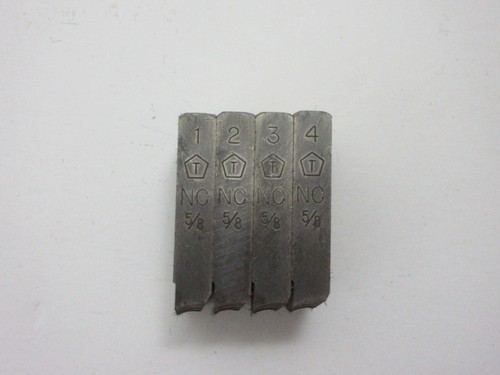4 Piece Toledo Tools 5/8" NC Pipe Dies 83993 - Picture 3 of 3
