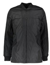 New Threadbare Longline Bomber Puffer Jacket Size S Small Black Winter Uk 10