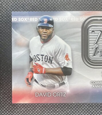 2021 Topps DAVID ORTIZ 70th Anniversary Logo Patch Card #T70P-DO 