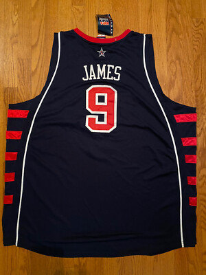 美品！ ドリームチーム NBA レブロン・ジェームズ ユニフォーム オリンピック Rare Reebok USA Lebron James 9 Authentic Jersey Dream Team Redeem