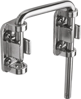 Door Lock Home Security Sliding Latch Loop Bar Hook Safety Protection Hardware