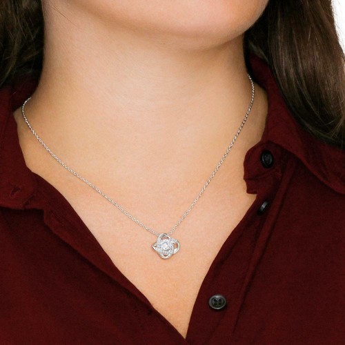 Wife Christmas Gift Love Knot Necklace Jewelry Gift|You Light Up My Life! - Picture 4 of 11
