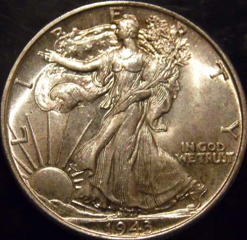 1943-P Walking Liberty Half Dollar Gem BU