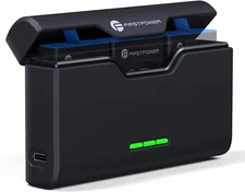 Firstpower 3-Channel USB Quick Charger for Gopro Hero 12/11/10/9/8/7/6/5 Battery