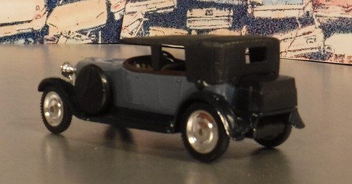 1926 Hispano Suzia H6B by Solido AGE D'OR Series 1/43 Scale Diecast BLUE /Black - Picture 5 of 10