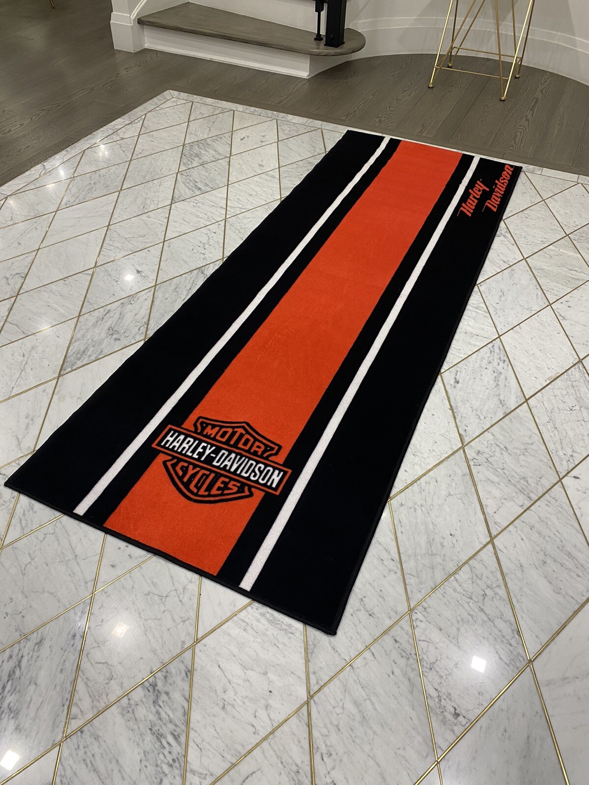 Harley Davidson Motorcycle Mat eBay