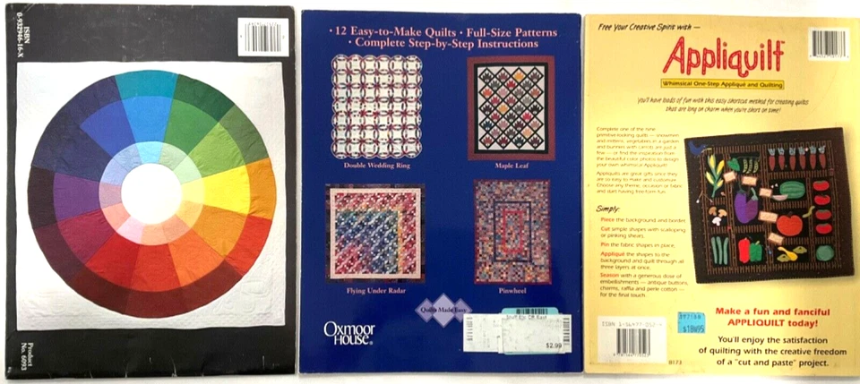 Vintage Quilt Patterns Instruction Books Designs Appliqué Quilt Wrapping Paper - Image 4 of 4