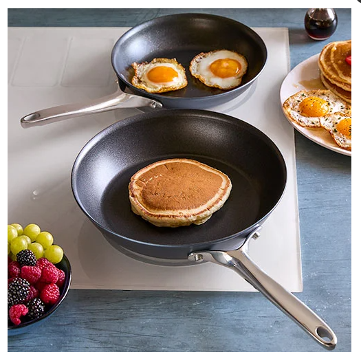PamperedChef 2-Piece Brilliance Nonstick Cookware Set.FrShip