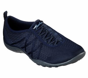 skechers slip on navy blue