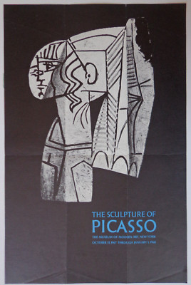 1967 MOMA poster/mailer for exhibit Pablo Picasso Sculpture INV 3167