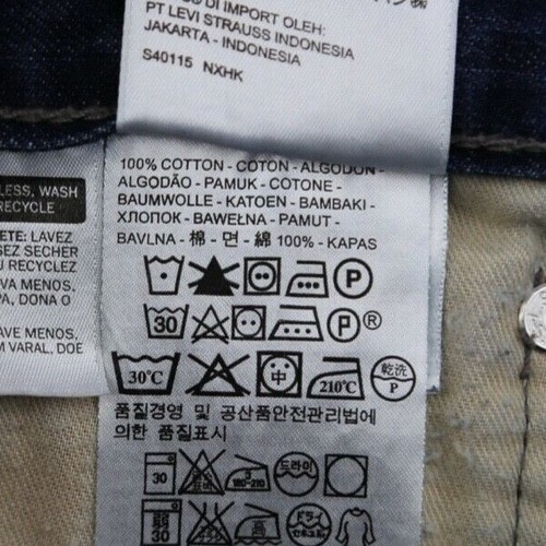 Pantalones de mezclilla para hombre Levi's 569 2013 sueltos calce recto oscuro talla 34x30 (Sr 35x28) - Imagen 5 de 10