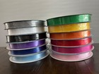 7/8" Single Face Satin Ribbon - 100 Yard Roll - 12 Colors
