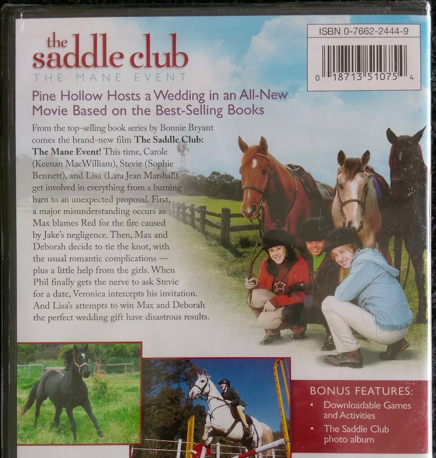 The Saddle Club - The Mane Event (DVD, 2005, WS) Keenan Macwilliam
