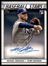 2020 Topps Series 2 Baseball Stars Auto BSA-MB Michael Brosseau RC