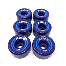 NEW RIEDELL RADAR ZEN Roller Derby Skate Wheels Purple / Blue 62/85 - Set Of 6