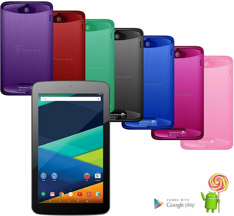 Visual Land Prestige ELITE 7QS - 7" QuadCore 16GB Lollipop 5.0 Android Tablet, W - Image 2 of 2