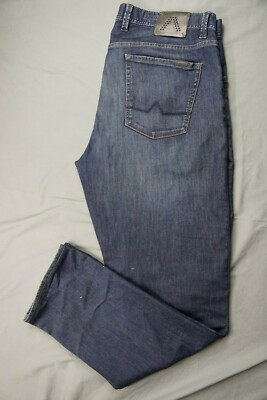 Alberto Stone Modern Superfit Denim 5-Pocket Jeans. Perfectly Broken In, 36X31.