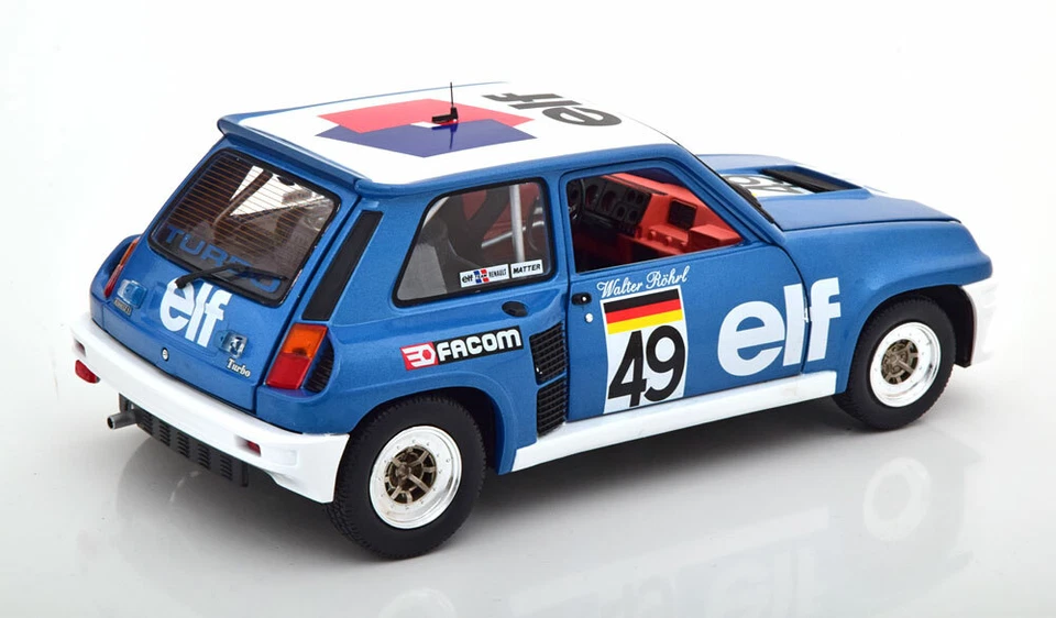RENAULT 5 TURBO #49 COPPA EUROPEA 1981 ROHRL SOLIDO S1801307 1/18 METAL R5 - Immagine 4 di 4