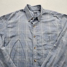 Arrow USA Men's Size 16.5-17 Blue Multicolor Long Sleeve Button Down Shirt