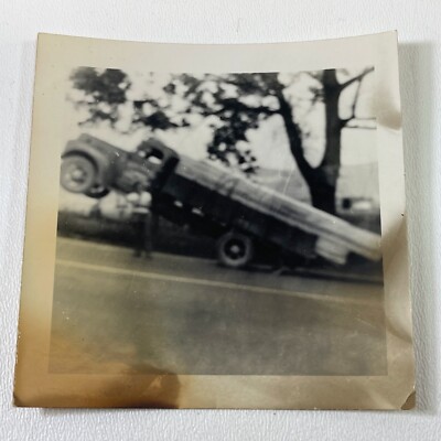 Heavy Load Truck Tilted Back Accident 3x3 overloaded safety hazard