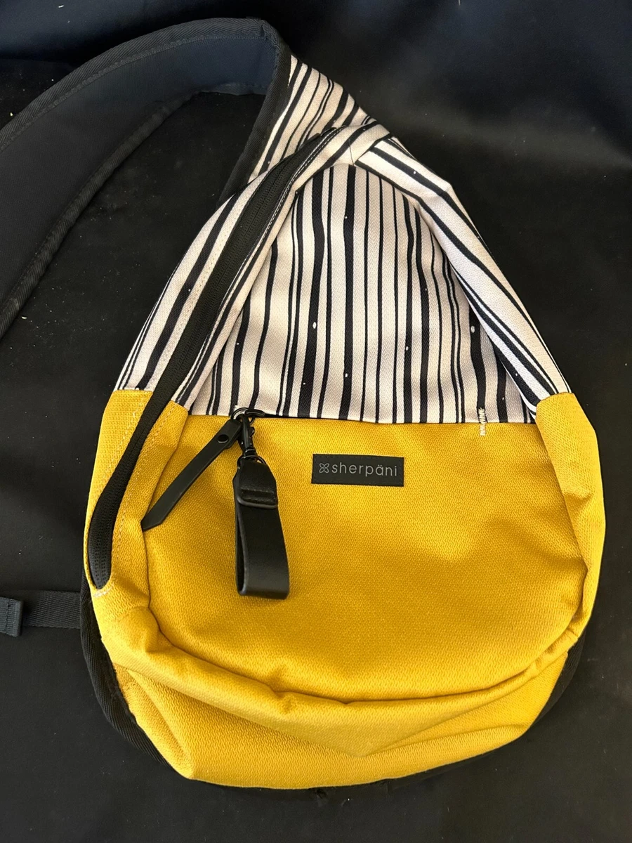 Sherpani Espirit Sling Backpack Single Strap Colors Yellow Black
