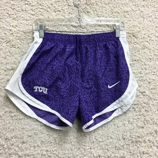 Nike TCU Horned Frogs Shorts Medium Adult Purple Dri Fit Lined Athletic Womens M