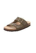 Natural Sense Unisex Ciabatte Sandali In Pelle Khaki 1152939