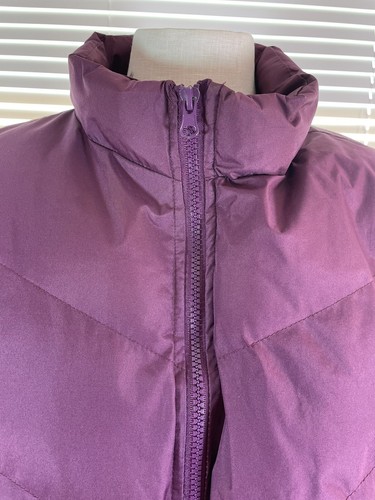 Franklin Allen Puffer Jacket Men Size XXL Burgundy Front Zip Long Sleeve Pockets - Picture 6 of 12