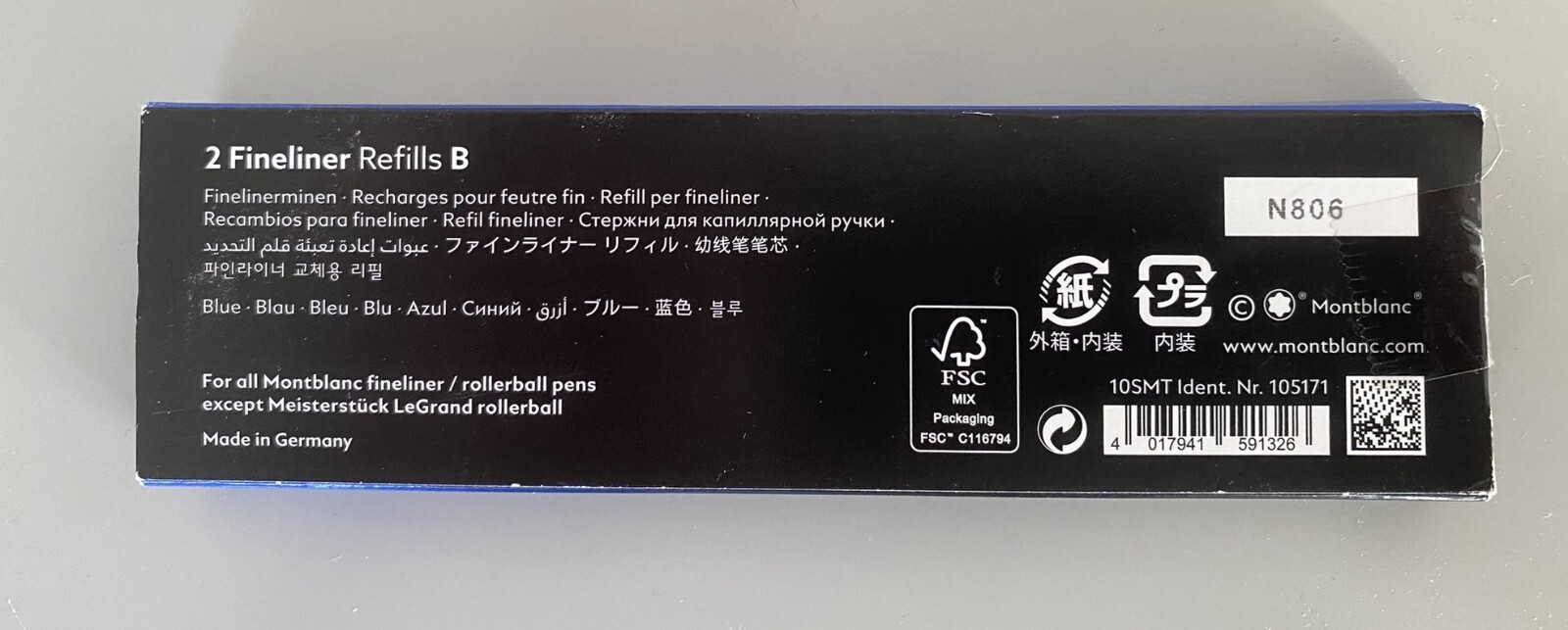 Mont Blanc Pen and Pencil Set plus 2 refill cartridges and 3 refill