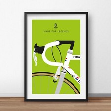 Miguel Indurain Pinarello Bike - Cycling Print