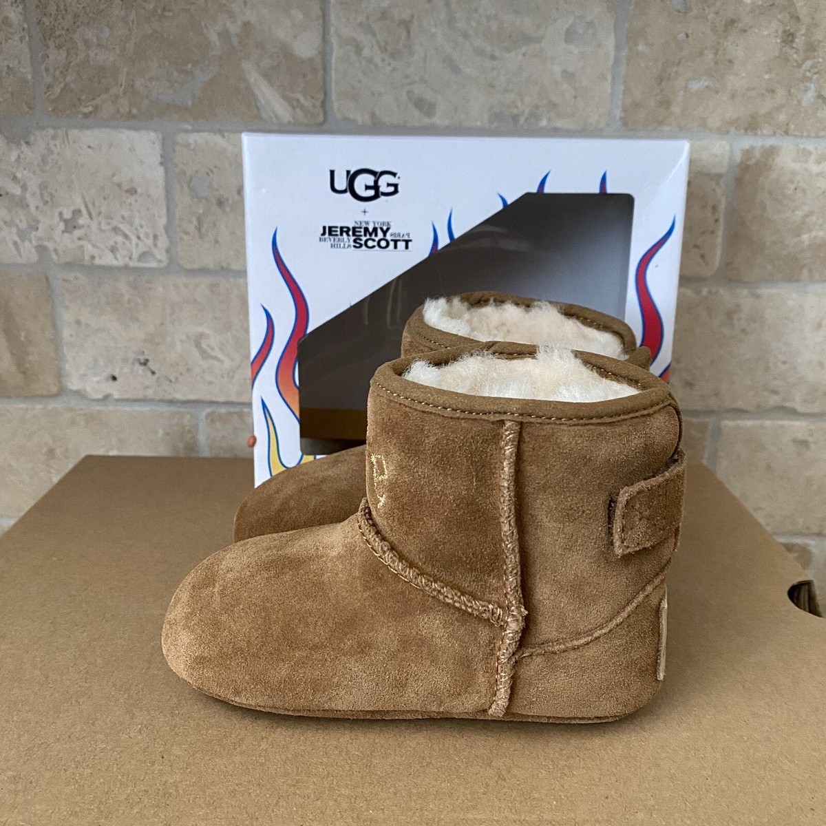 UGG LIFE x JEREMY SCOTT JESSE BOOTS BABY KID 12-18 MO SIZE 4/5