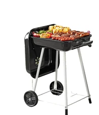 17.5"  Square Expert Grill with wheels for Bbq