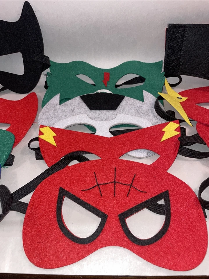 Superhero Felt Masks Party Favor Cosplay Toy Boys & Girls  (16assorted) - Image 4 of 4