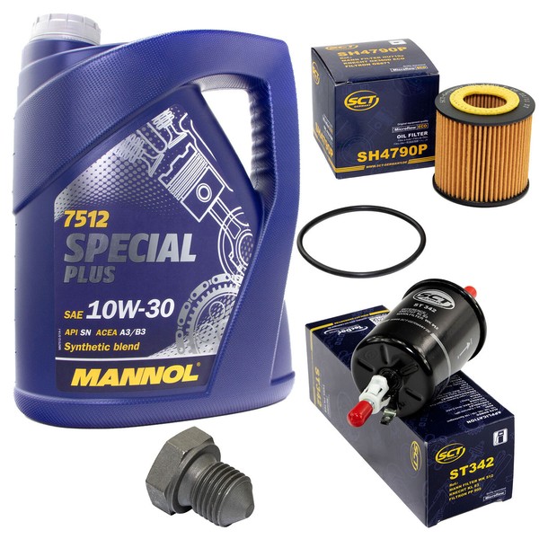 5L ÖL Set Inspektion Kraftstoff ÖLfilter ÖLschraube FüR VW Polo 1.2 64 PS 54 PS-image