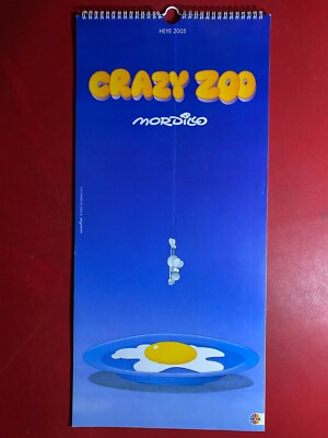 2005 Heye Calendar CRAZY ZOO BITE 45x21 cm ORIGINAL