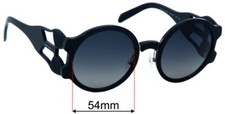 SFx Replacement Sunglass Lenses fits Prada SPR 13U - 54mm Wide