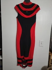 Kayla By Tally Taylor DRESS BLACK RED SZ 8